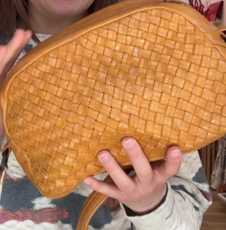 Sac jaune croisé Naterra cuir 07/06