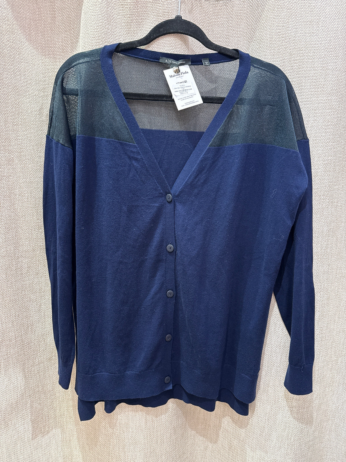 Gilet bleu marine ARMANI T.40