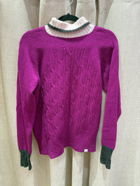 Pull violet I.Code 100% laine