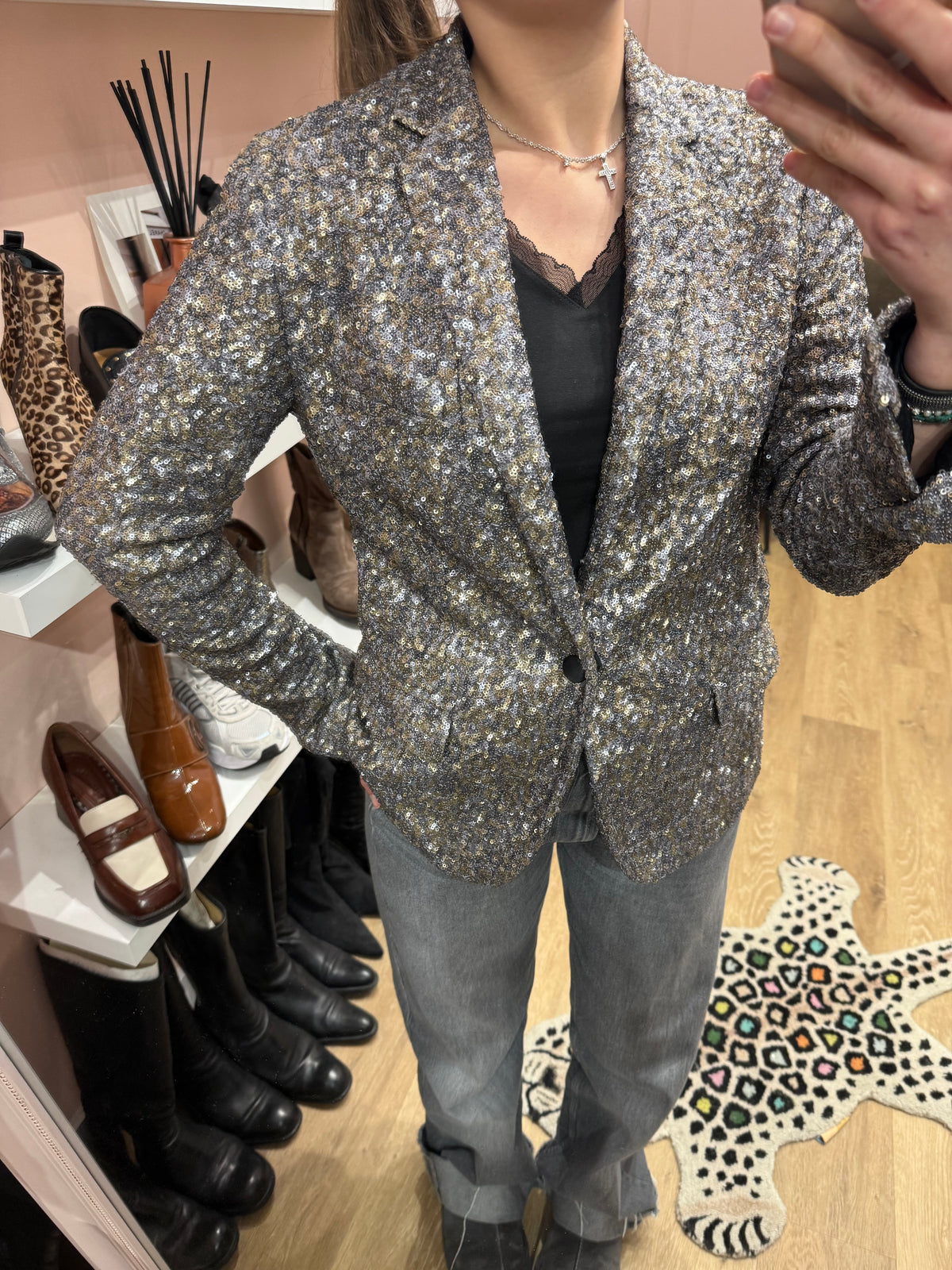 Blazer argenté strass Zadig & Voltaire T.M