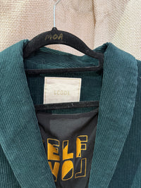 Blazer I.Code vert velours T.44