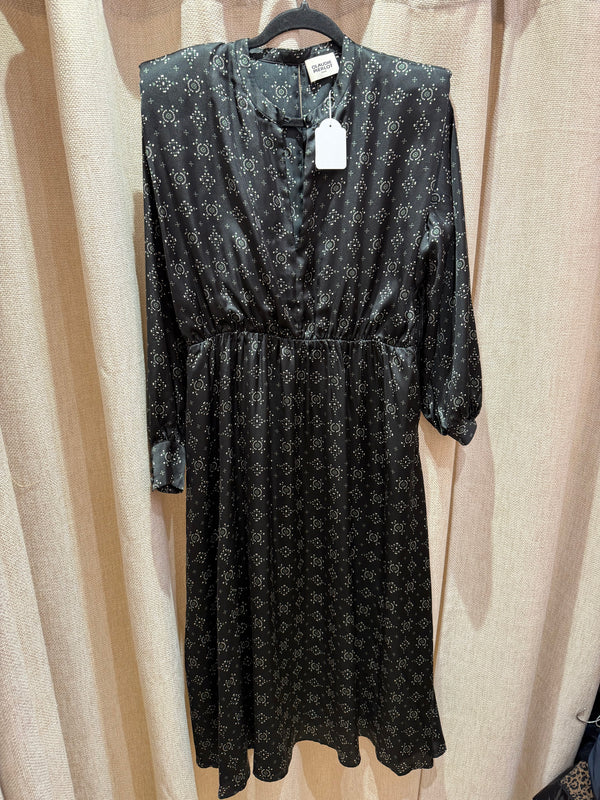Robe longue en satin gris Claudie Pierlot T.38 25/10