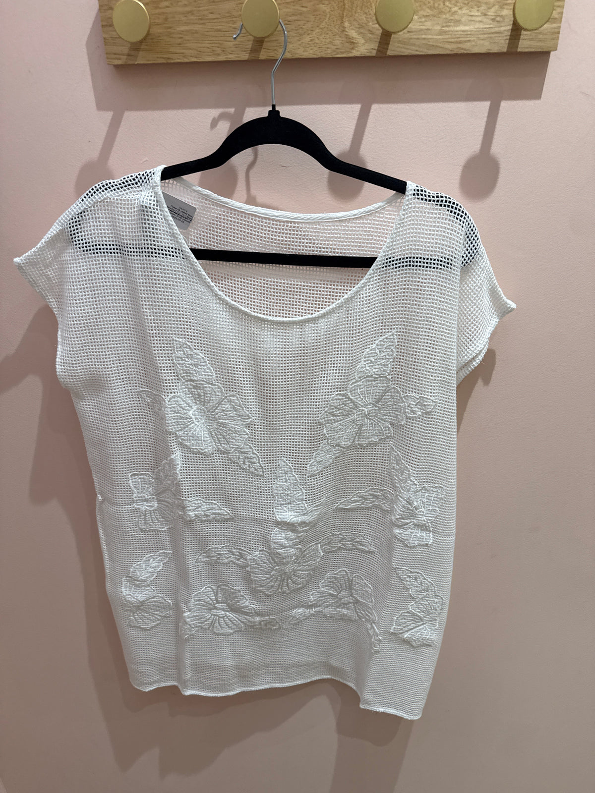 Robe ML détail tissu Blanche T.TU