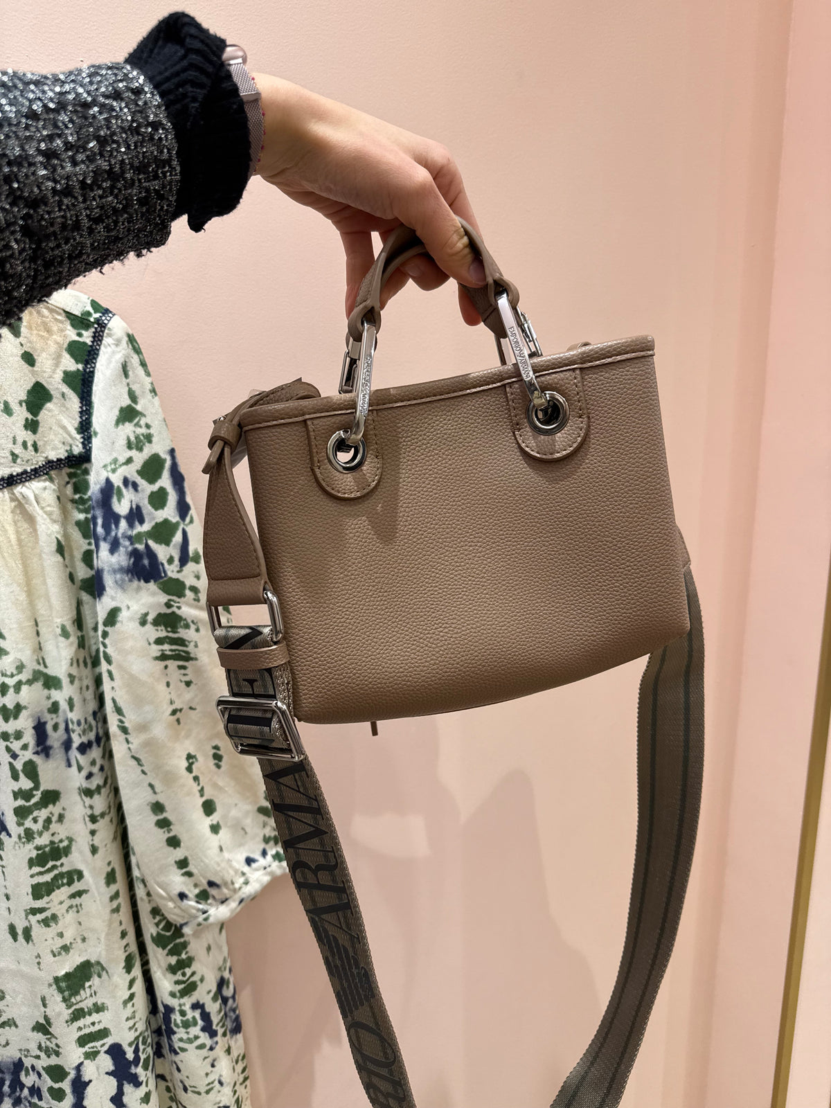 Sac Emporio Armani taupe cuir TU