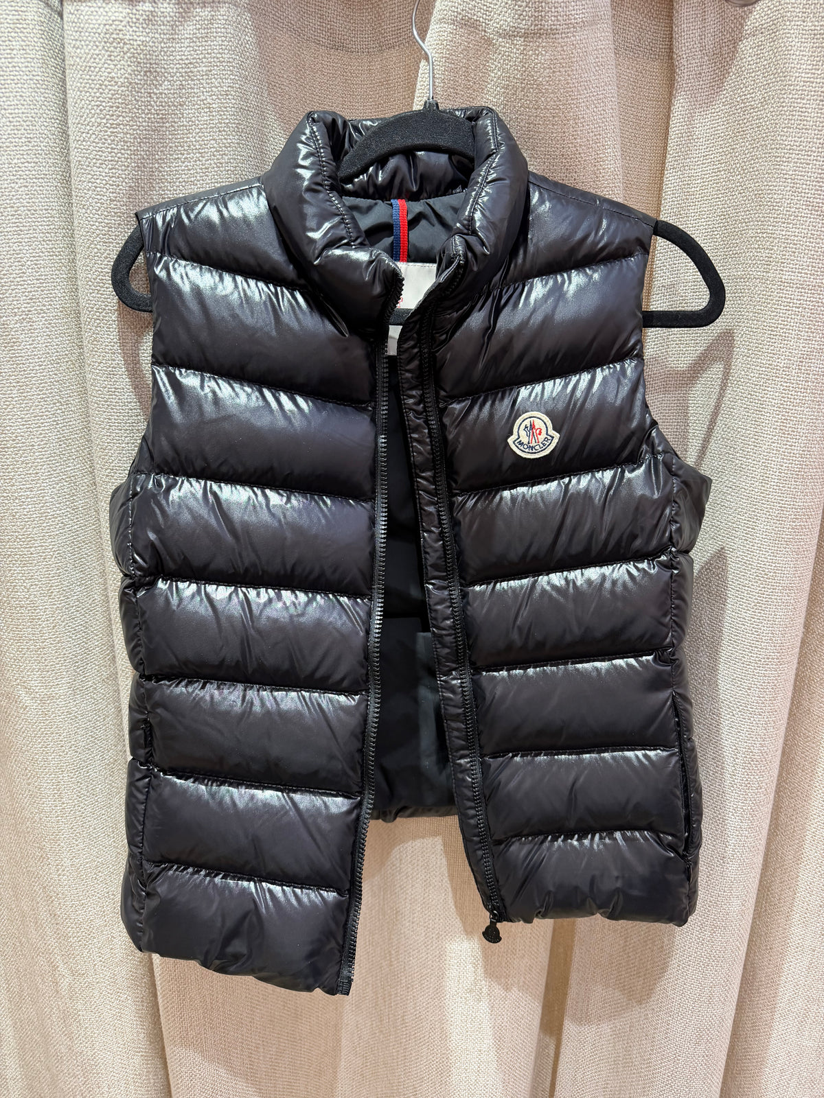 Doudoune noire sans manches Moncler - T.XS (14 ans) 19/10