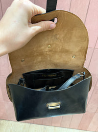Sac en cuir noir Pappu Doc