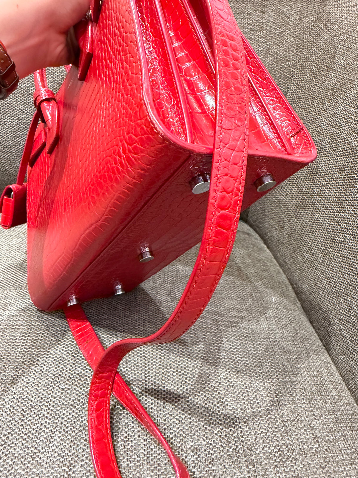 Sac de jour rouge Saint Laurent 09/09