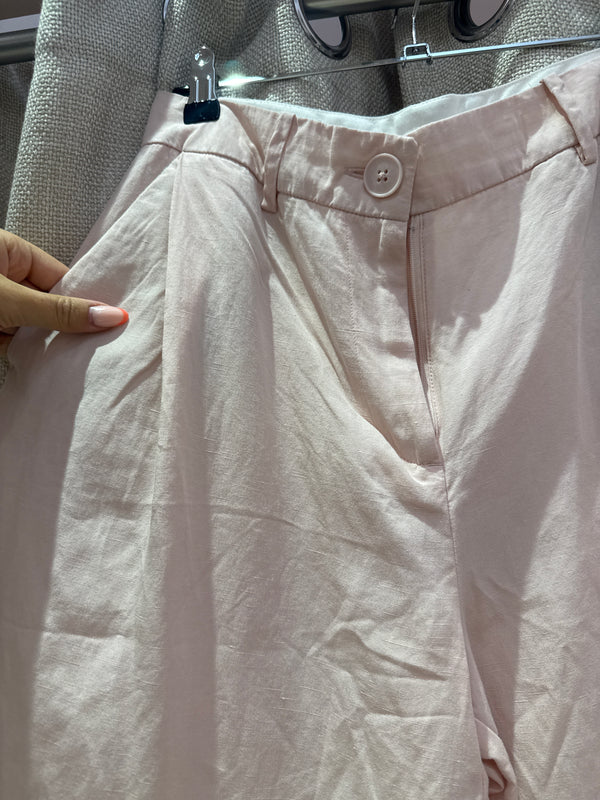Pantalon Zara rose clair T.38
