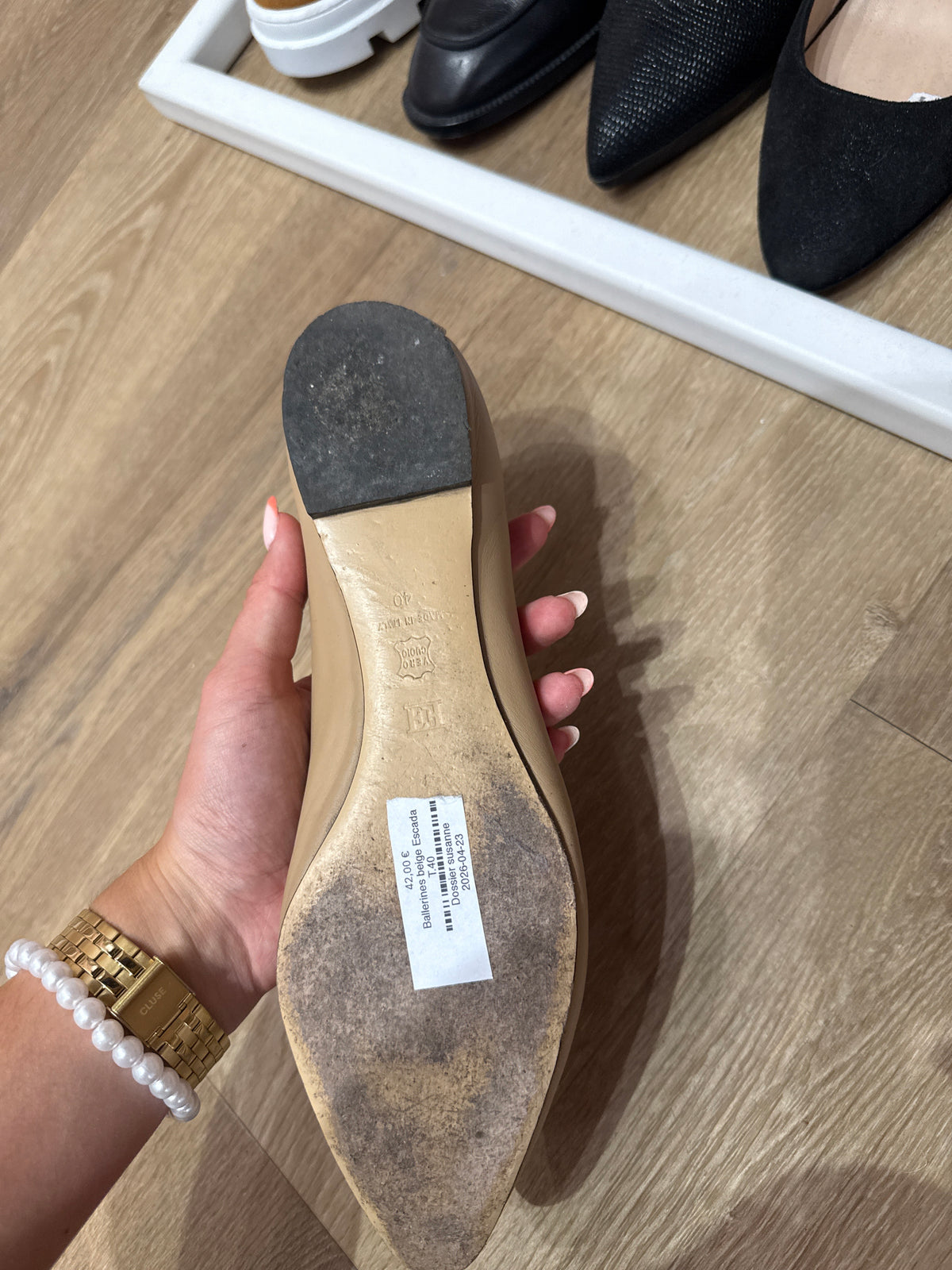 Ballerines beige Escada T.40
