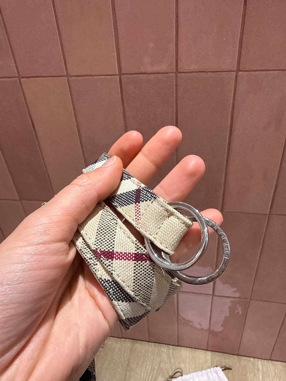Ceinture en tissu Burberry T.70
