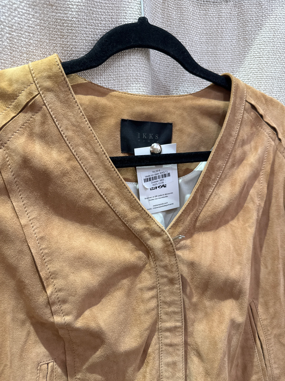 Veste en daim IKKS T.L