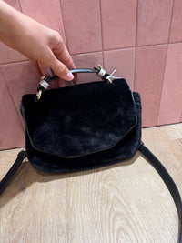 Sac noir effet moumoute Maje 28/08