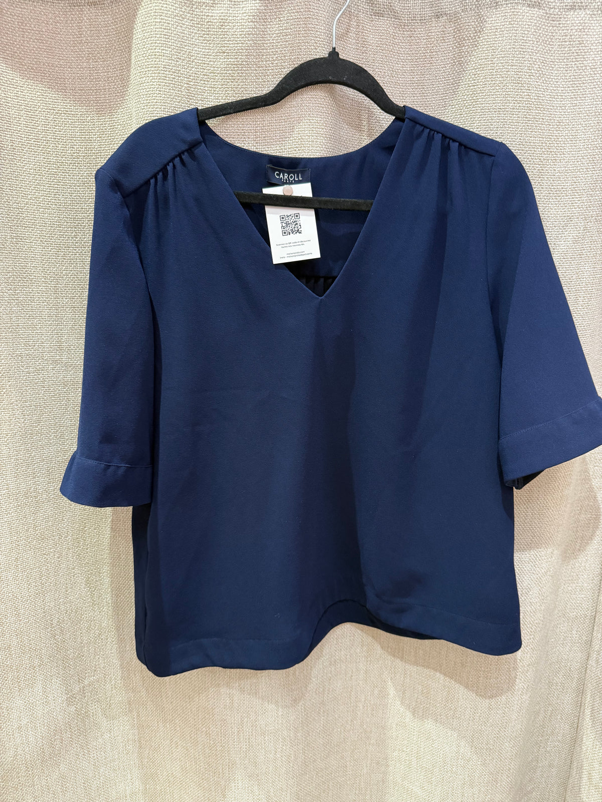 Blouse bleu marine Caroll T.44
