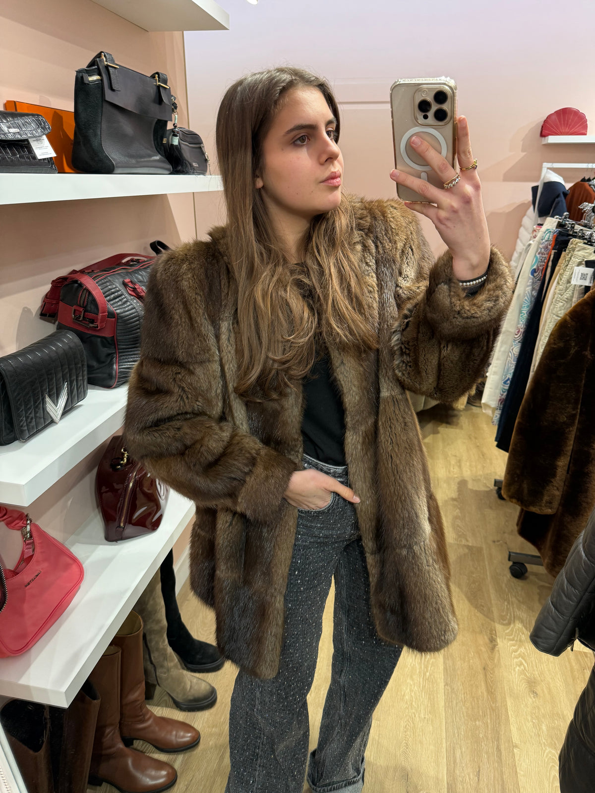 Manteau en vison T.M