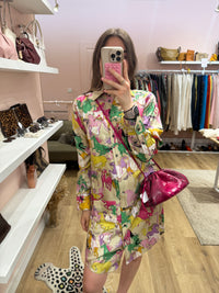 Zadig & Voltaire Robe Beige et verte Robe soie chevaux T.S/M 30/06