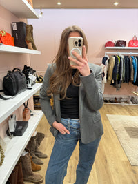 IKKS Blazer épais Gris chiné T.34