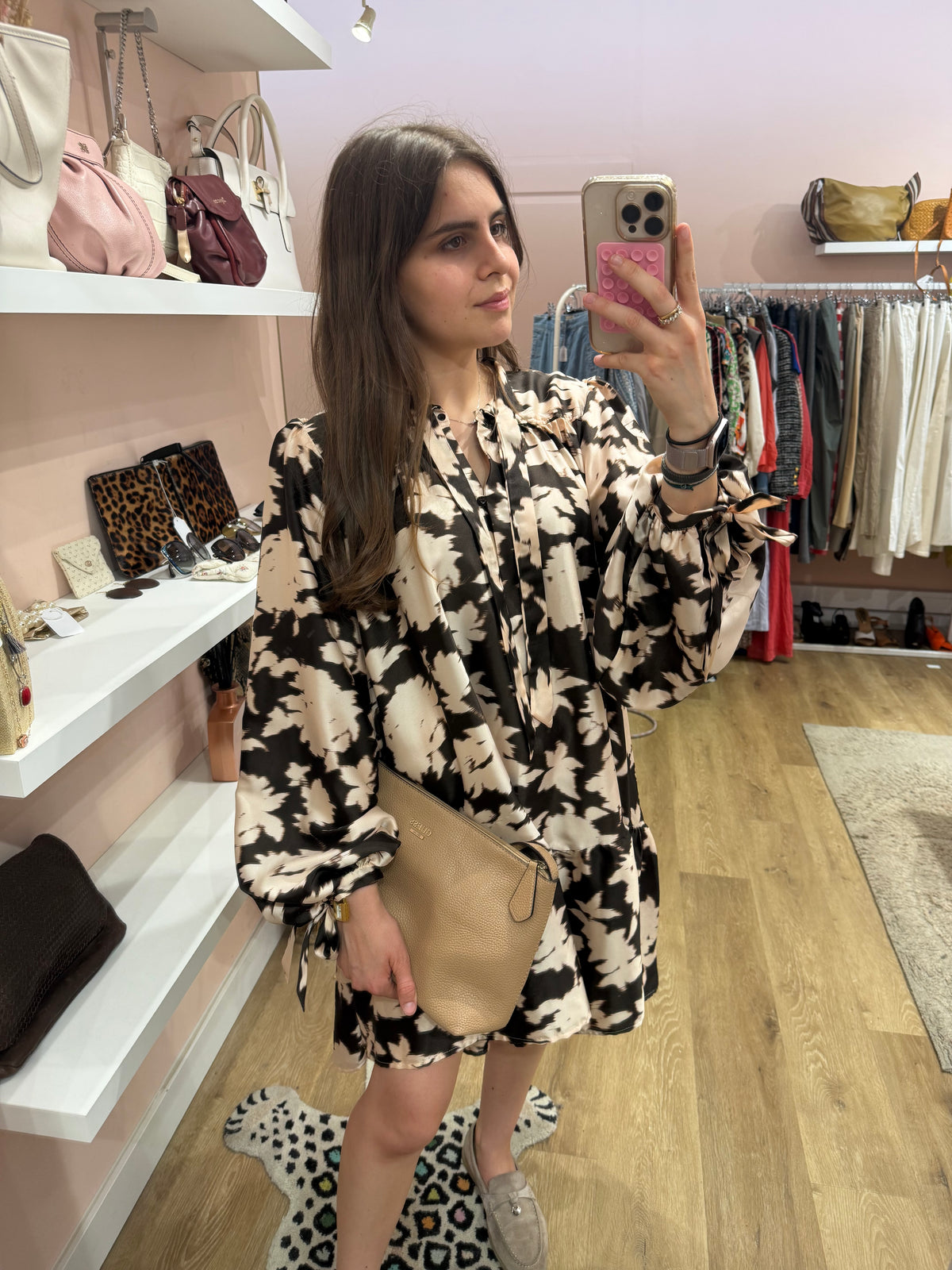 Zapa Robe Marron et beige Robe marron et beige T.L 30/06