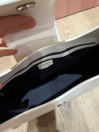 Sac blanc cuir Lancel