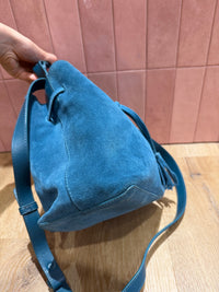 Gérard Darel sac bleu canard daim 02/09