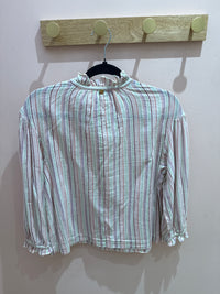 Chemise blanche et rayures vertes Antik Batik T.M