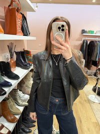 Veste cuir MELLENCAMP T.40