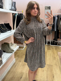Robe brillante dorée argentée IKKS T.36 01/09
