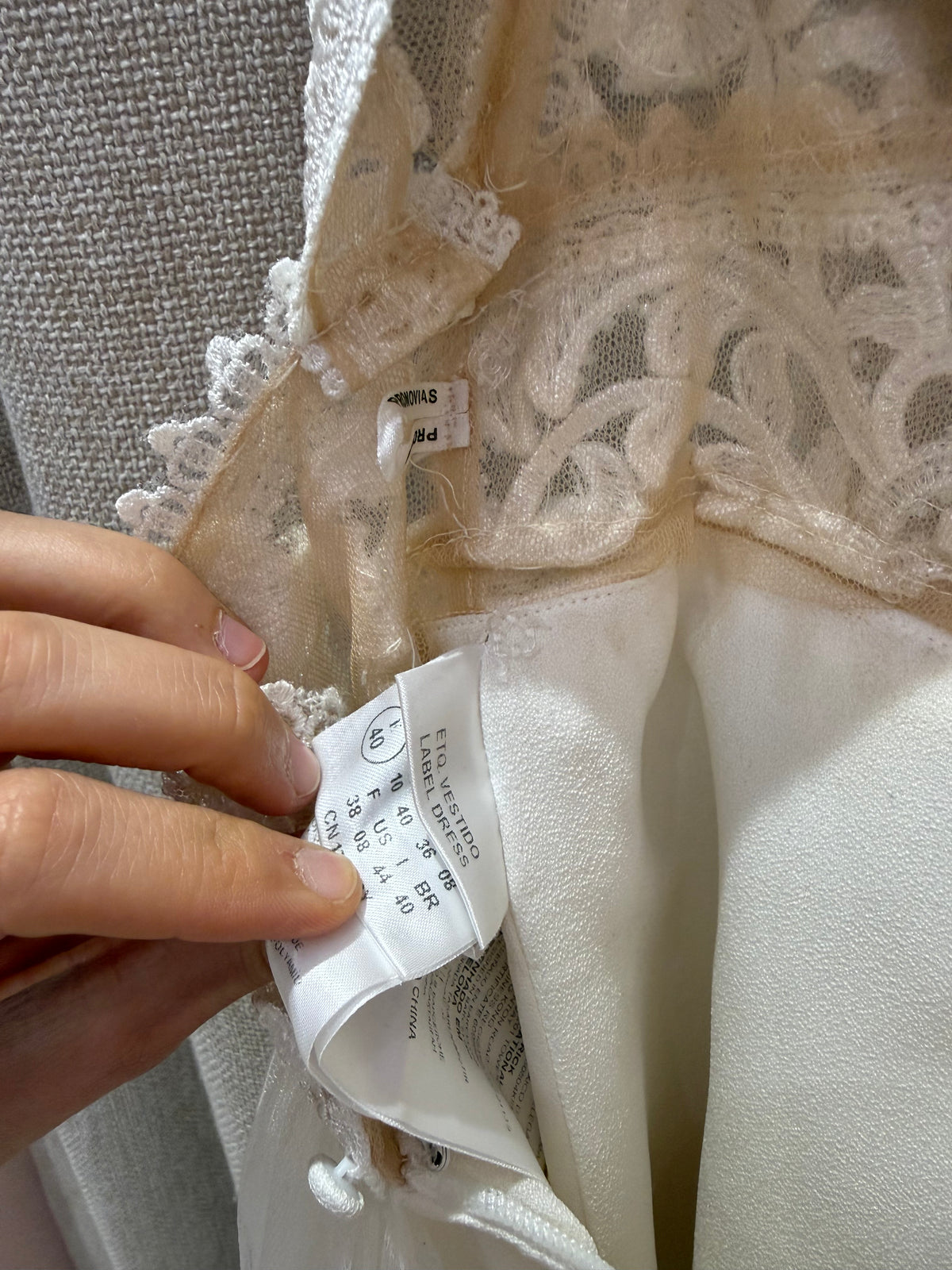 Robe pronovias T.36/38 blanche 10/06