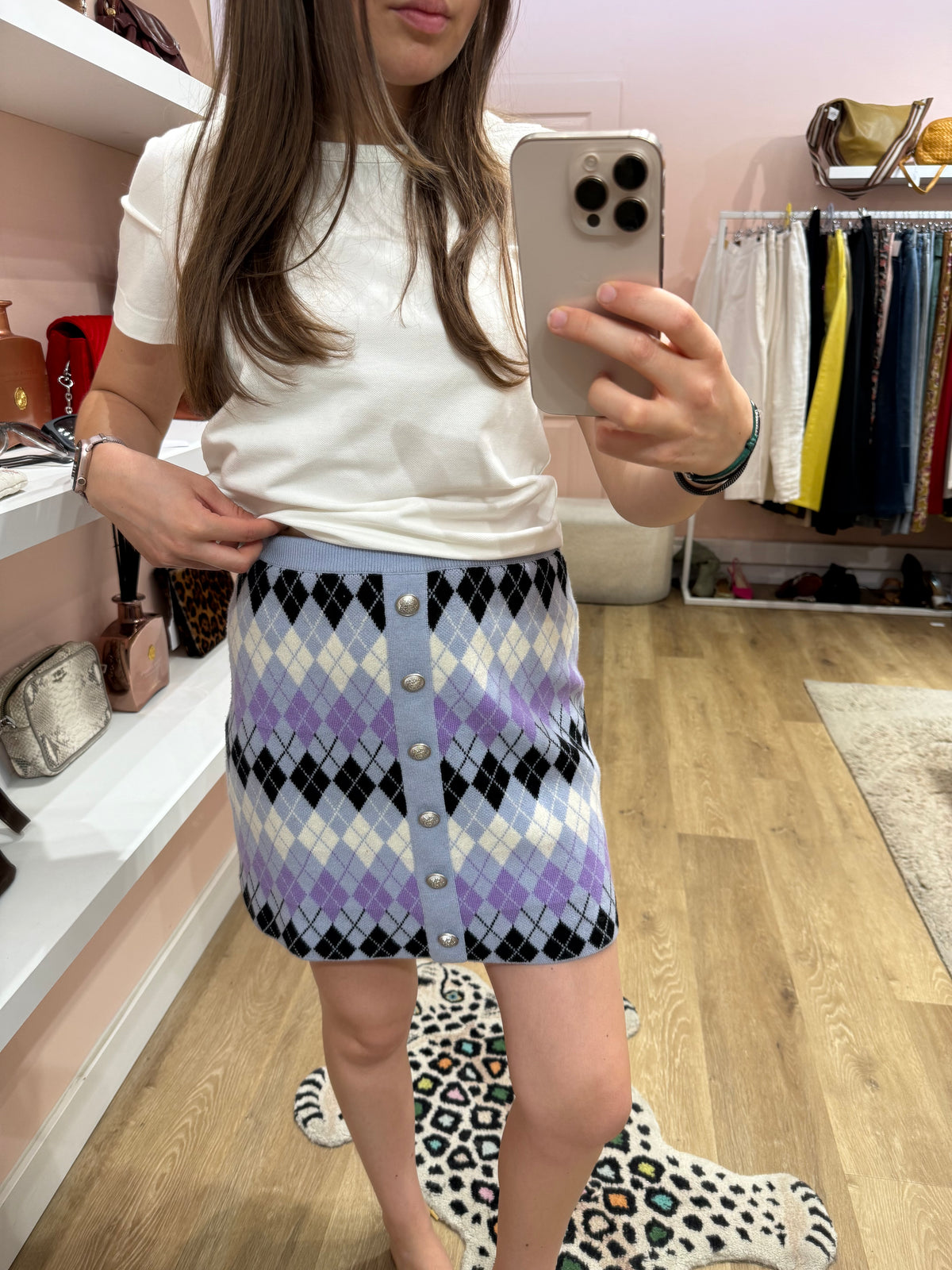 Maje Jupe Bleu, violette T.36 12/07