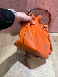Sac en cuir orange Mac Douglas