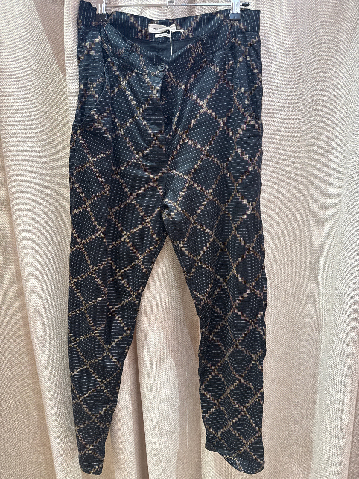 Pantalon noir et jaune Isabel Marant T.38/40