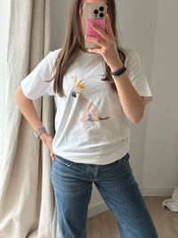 T-shirt Blanc Bask in the Sun - L