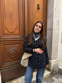 Blazer One Step Noir & blanc (motif) T.44