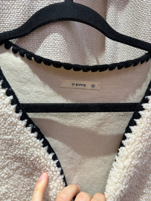 Veste beige fausse fourrure It Hippie – Taille M