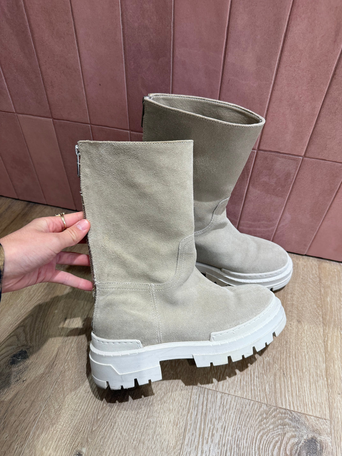 Bottines beige Yaya T.38