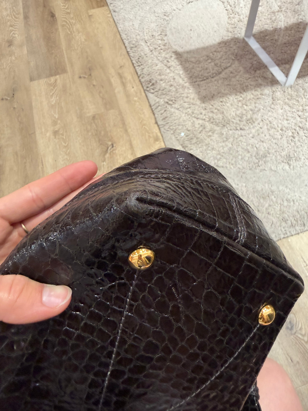 Sac miu miu marron croco