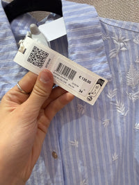 Robe bleu ciel à rayures I.Code T.34 16/06