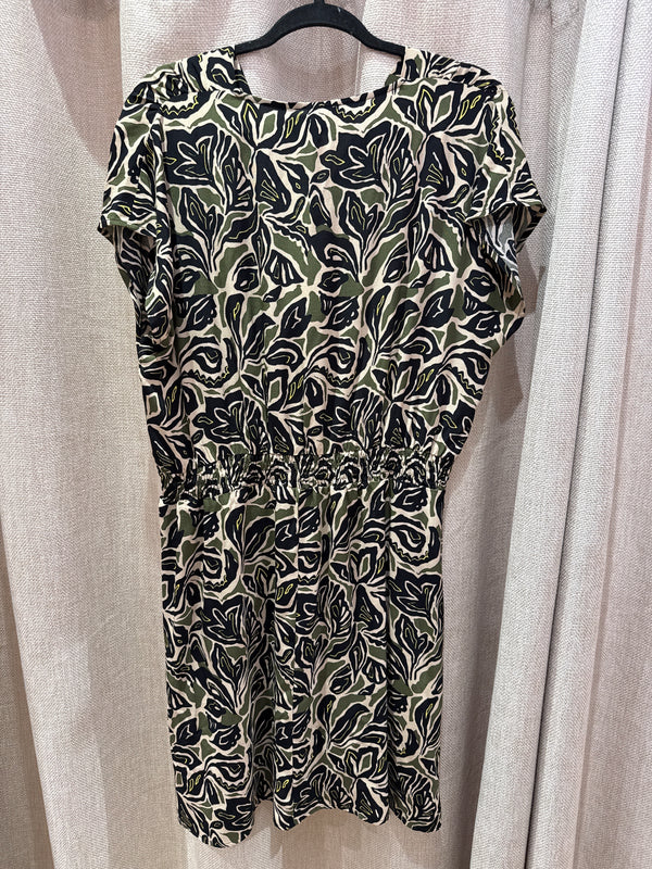 Caroll robe verte et noire 44