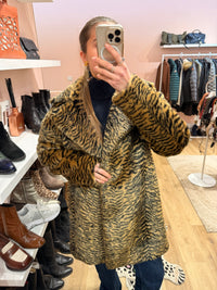 Manteau marron et noir ikks