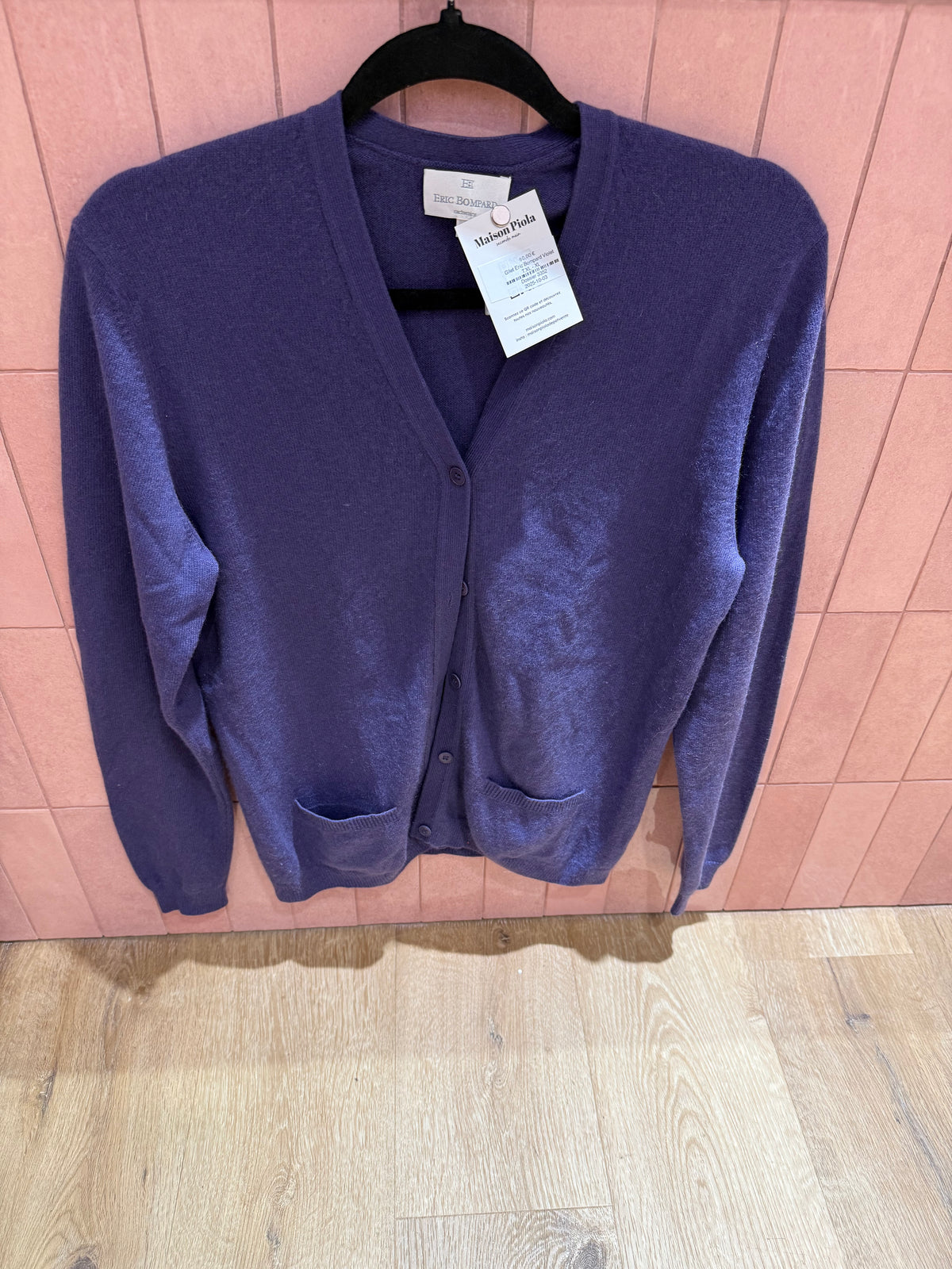 Gilet Eric Bompard Violet T.XL
