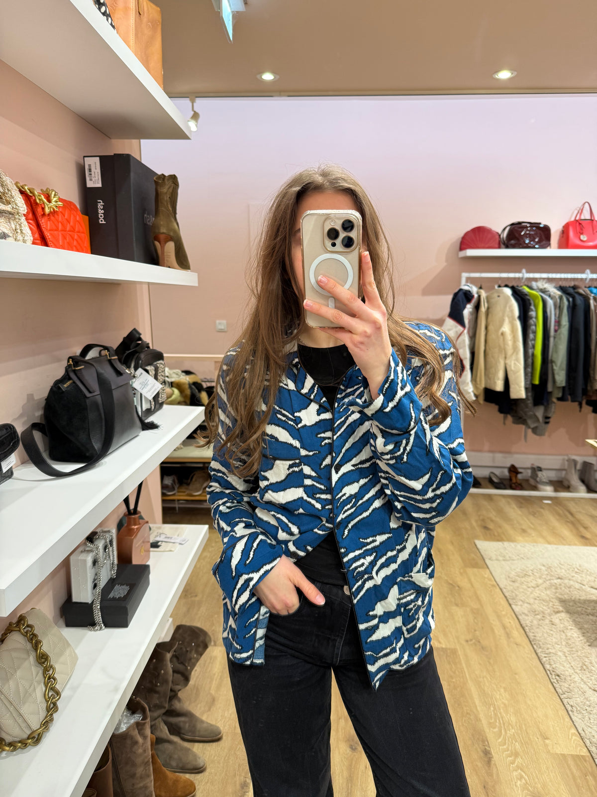 Top zébré bleu Zadig & Voltaire T.M