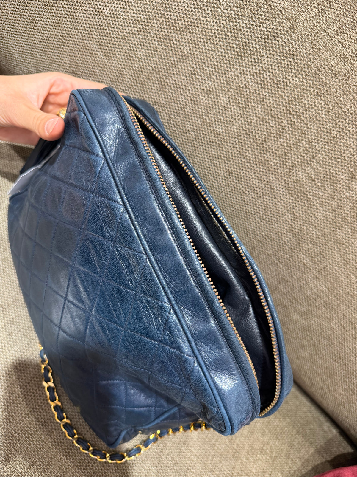 Sac Chanel caméra bleu nuit 23/09