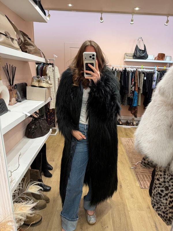 Veste longue en fausse fourrure Zadig & Voltaire T.38 12/10