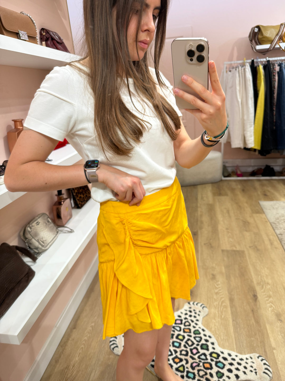 Jupe jaune Sandro T.40 10/07