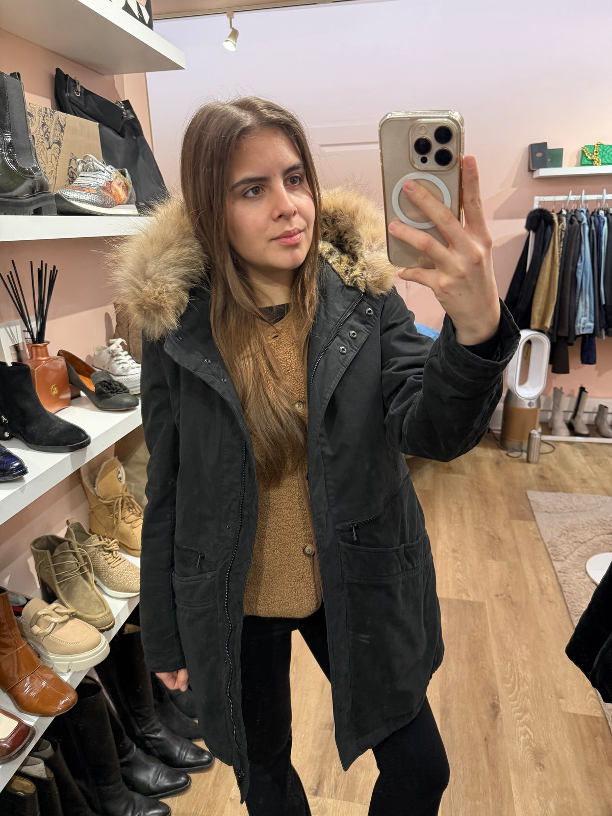 Doudoune noire I.Code T.40