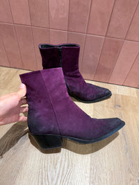 Bottines violettes fru.it Santiag T.38 28/08