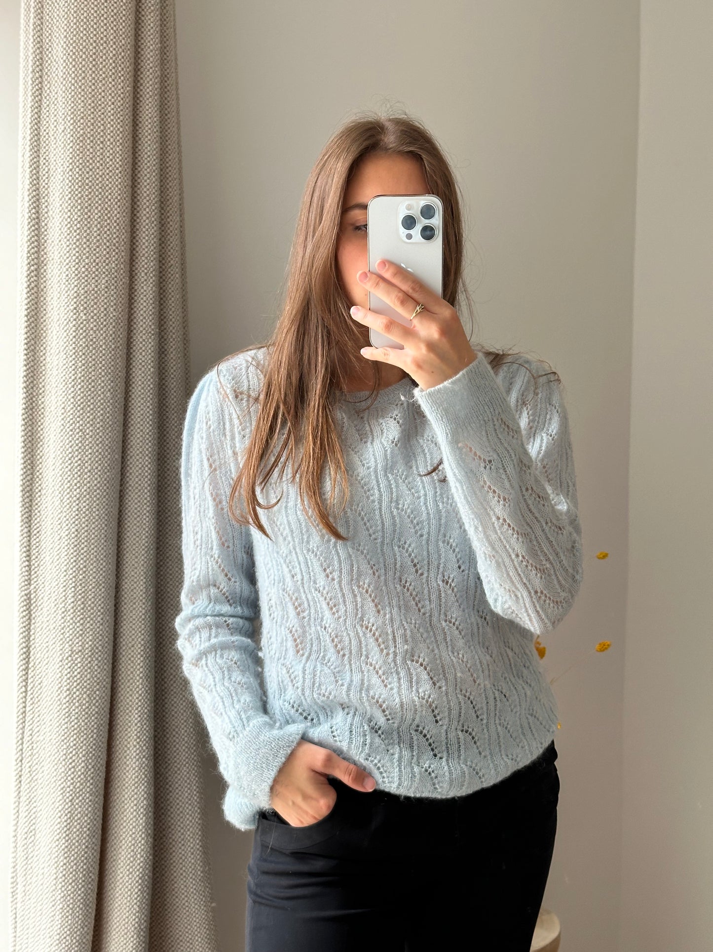 Pull Caroll bleu ciel T.M