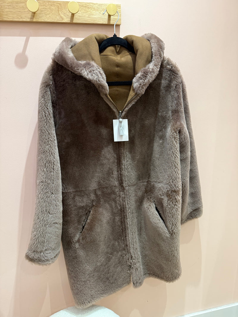 Veste Gérard Darel marron peau T.M