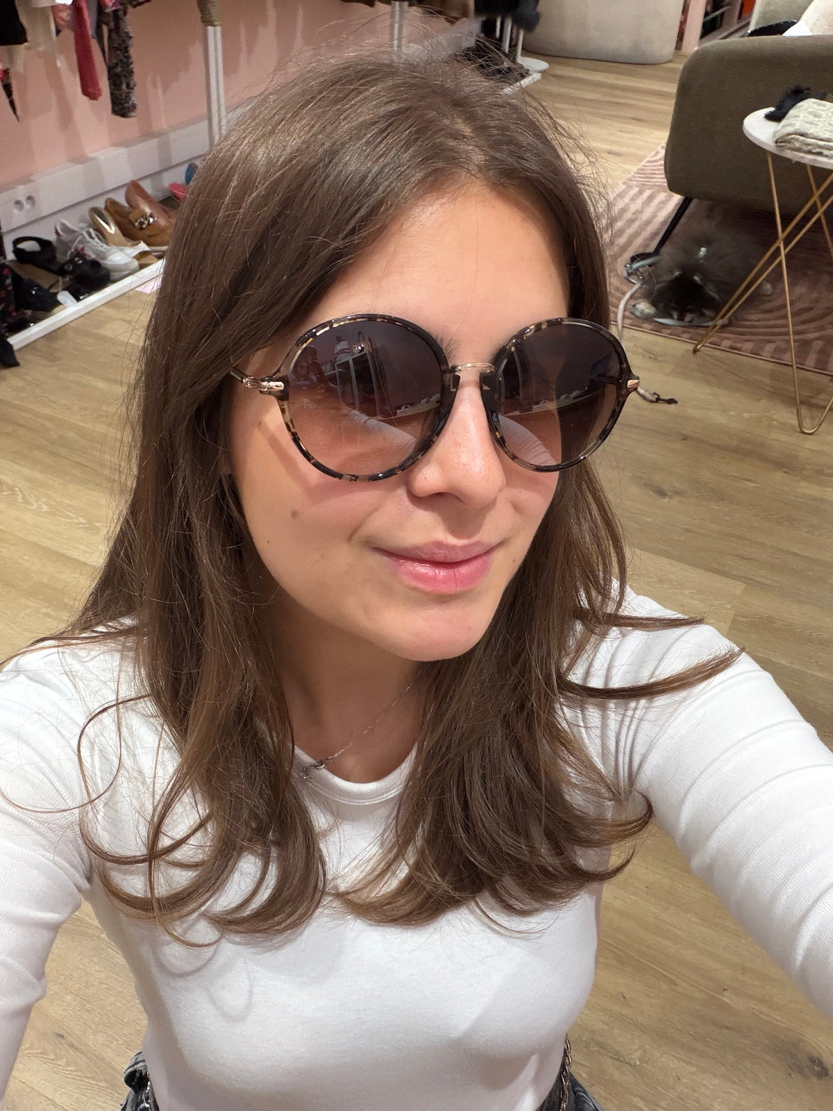 Lunettes marron et beige Longchamp Taille 03/09
