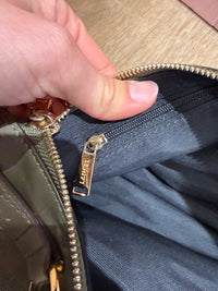 Sac lancel vert en cuir