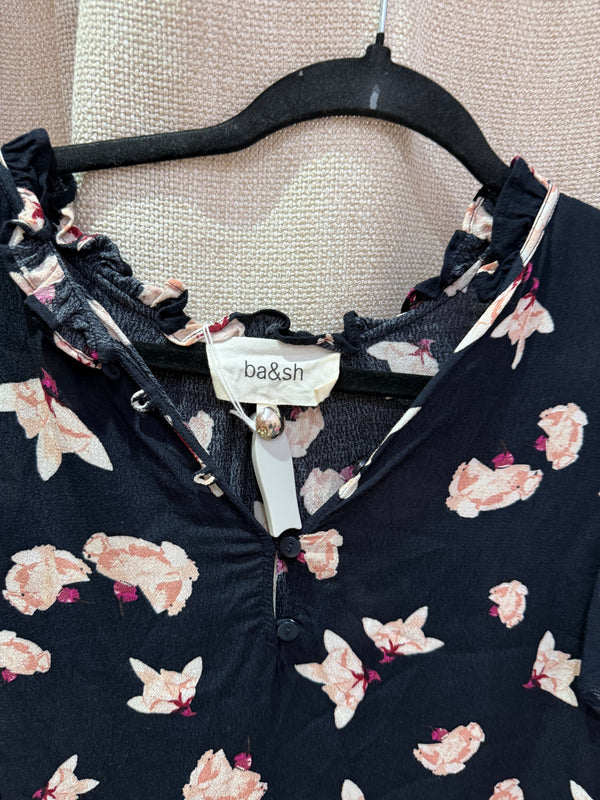 ba&sh Blouse bleu marine T.M 08/07